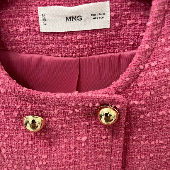 🩷NWOT🩷 MANGO Tweed Lady Jacket in XS - Picture 3 of 10